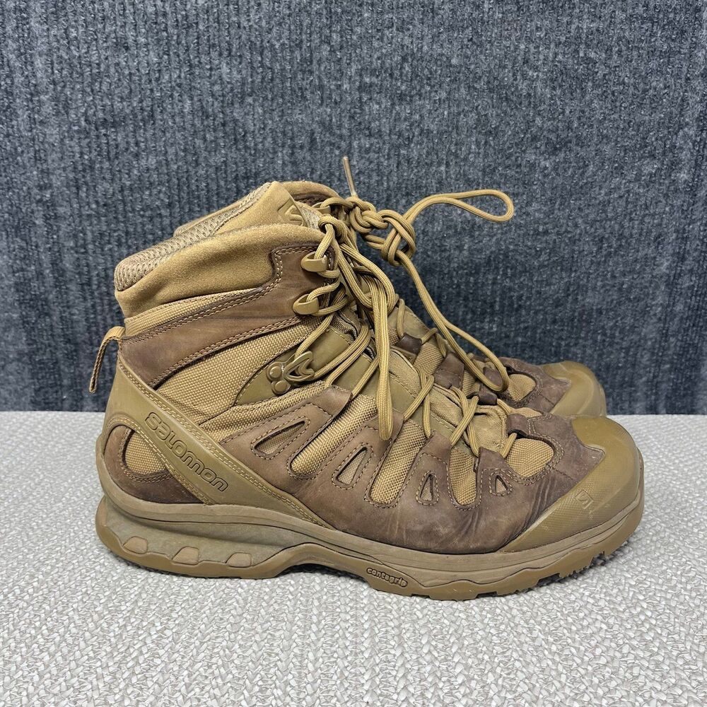 Salomon Quest 4D Forces 2 Gore-Tex Coyote Brown Tactical Boots Mens 11.5